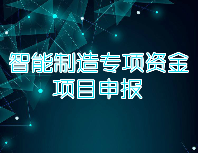 智能制造专项资金【国企背景、品质服务】(咨询服务)